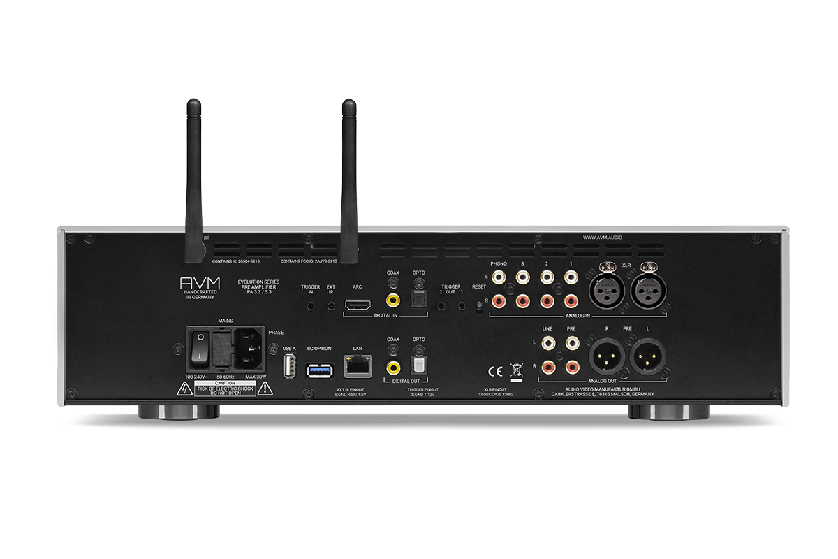 AVM Evolution PAS 3.3 Streaming Preamplifier