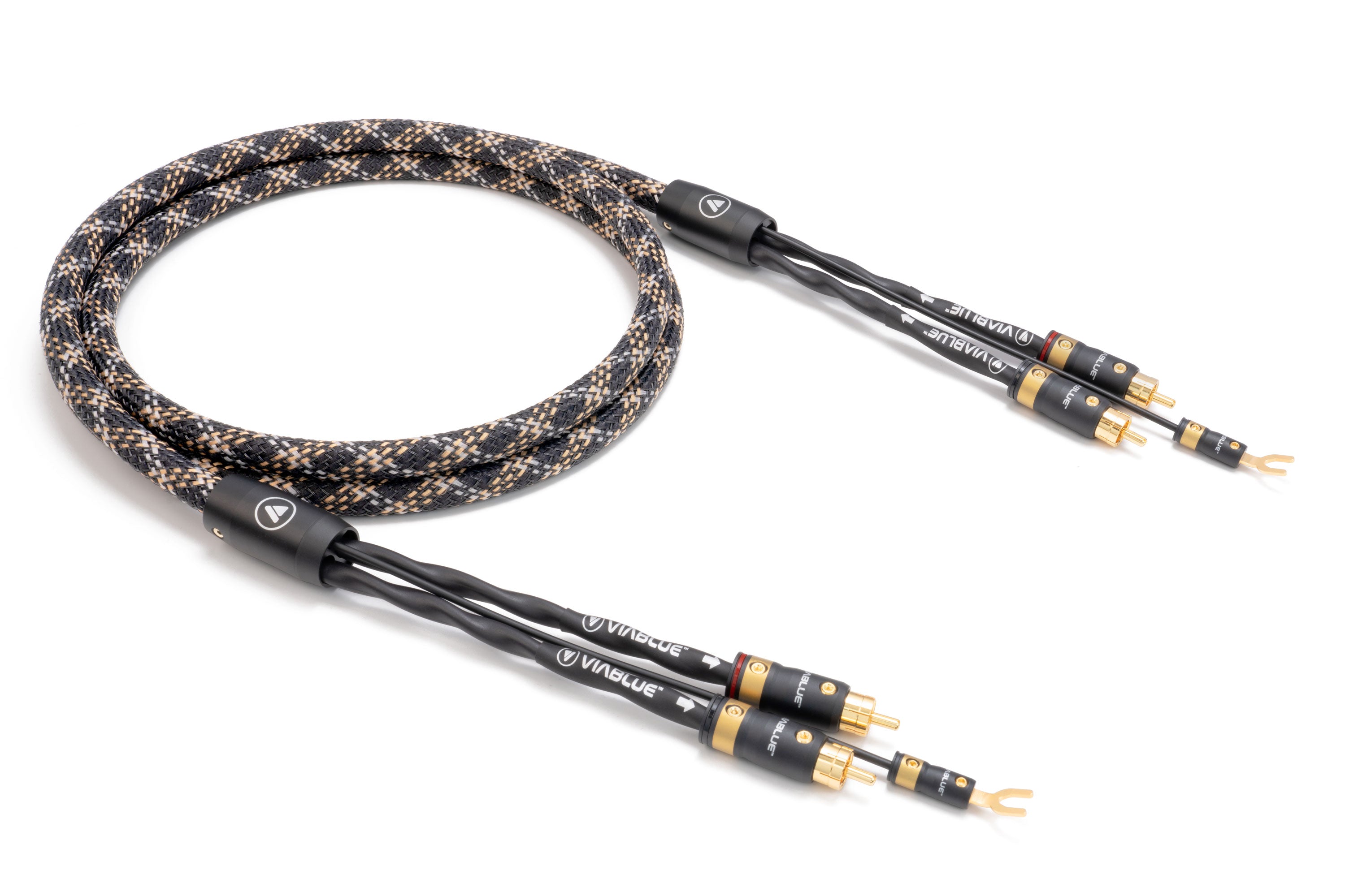 VIABLUE NF-S5 Phono Cable with T8 Terminations - DIN/RCA to RCA/XLR