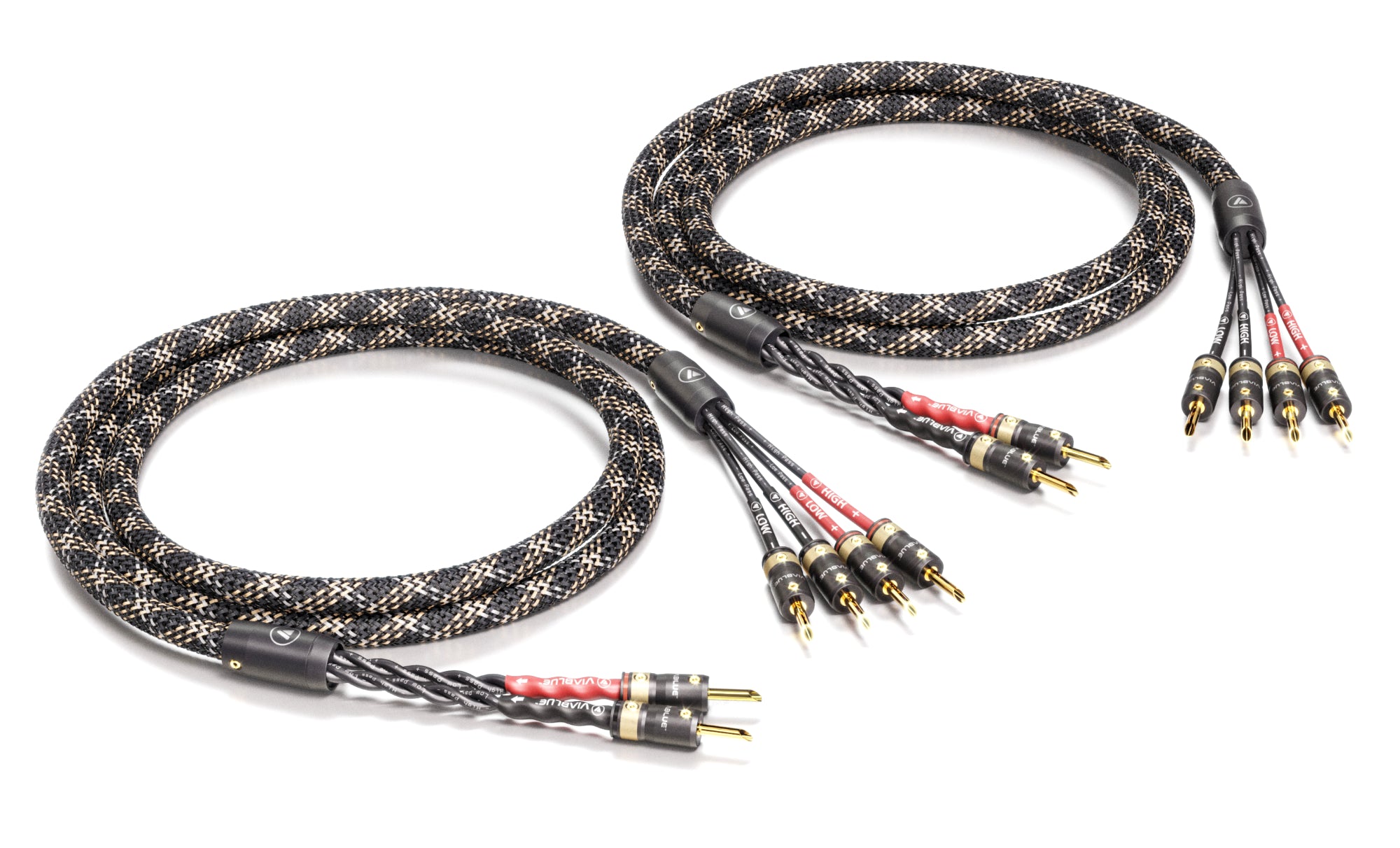 VIABLUE SC-4 Speaker Cable with T8 Terminations - Bi-Wire Pair