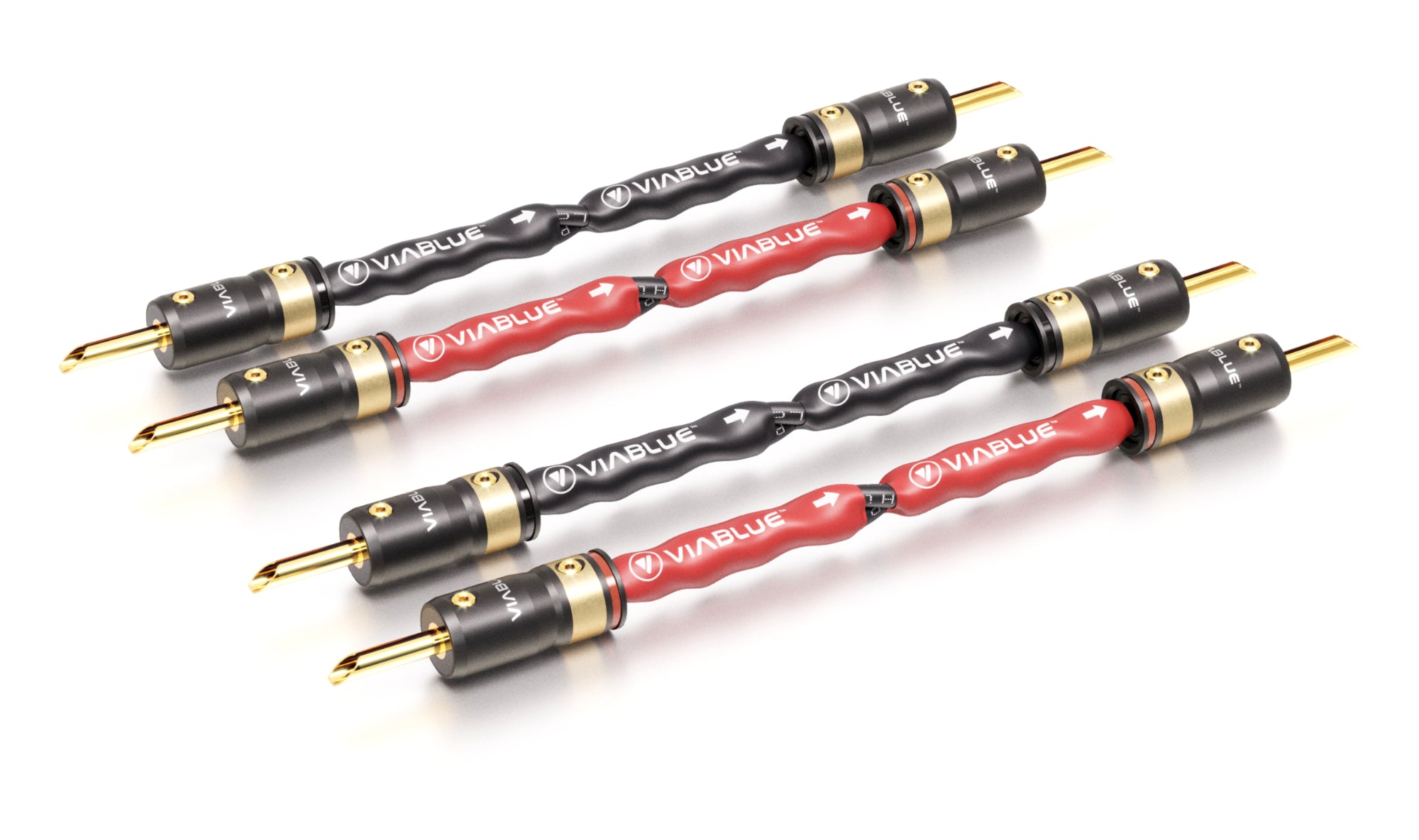 VIABLUE SC-4 Speaker Cable Jumper Bridges with T8 Terminations