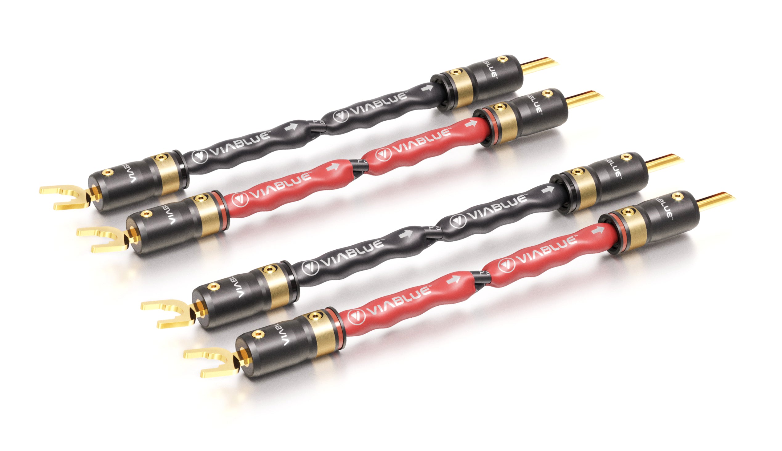 VIABLUE SC-4 Speaker Cable Jumper Bridges with T8 Terminations
