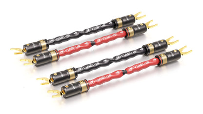 VIABLUE SC-4 Speaker Cable Jumper Bridges with T8 Terminations