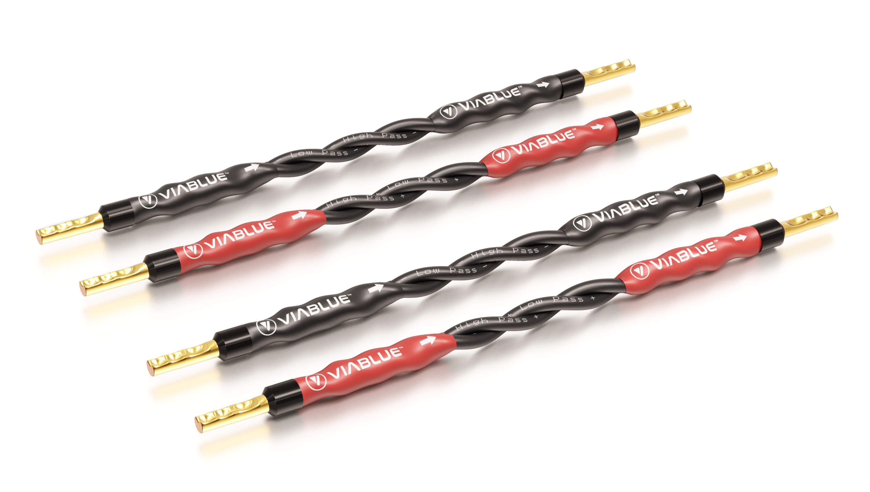 VIABLUE SC-4 Speaker Cable Jumper Bridges - Crimped Terminations