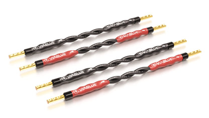 VIABLUE SC-4 Speaker Cable Jumper Bridges - Crimped Terminations