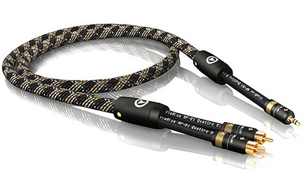 VIABLUE NF-S1 Mini Stereo to RCA Y-Cable with T8 Terminations