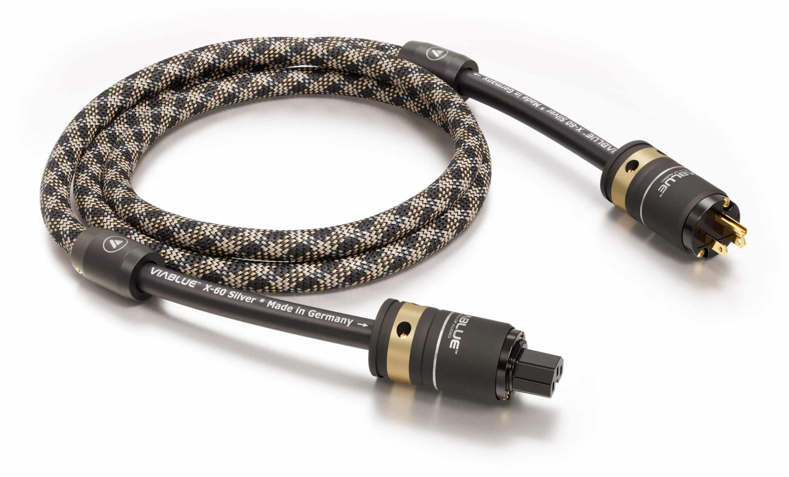 VIABLUE X-60 5-15P / C19 (20 amp) Silver Power Cable